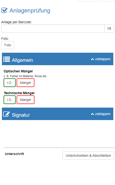 Mobile App Mobile-App für iOS, Android und Windows 10