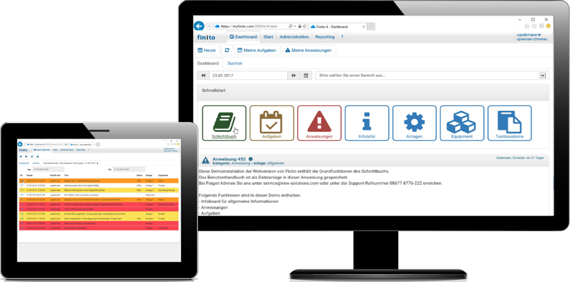 Simplified processes with Finito