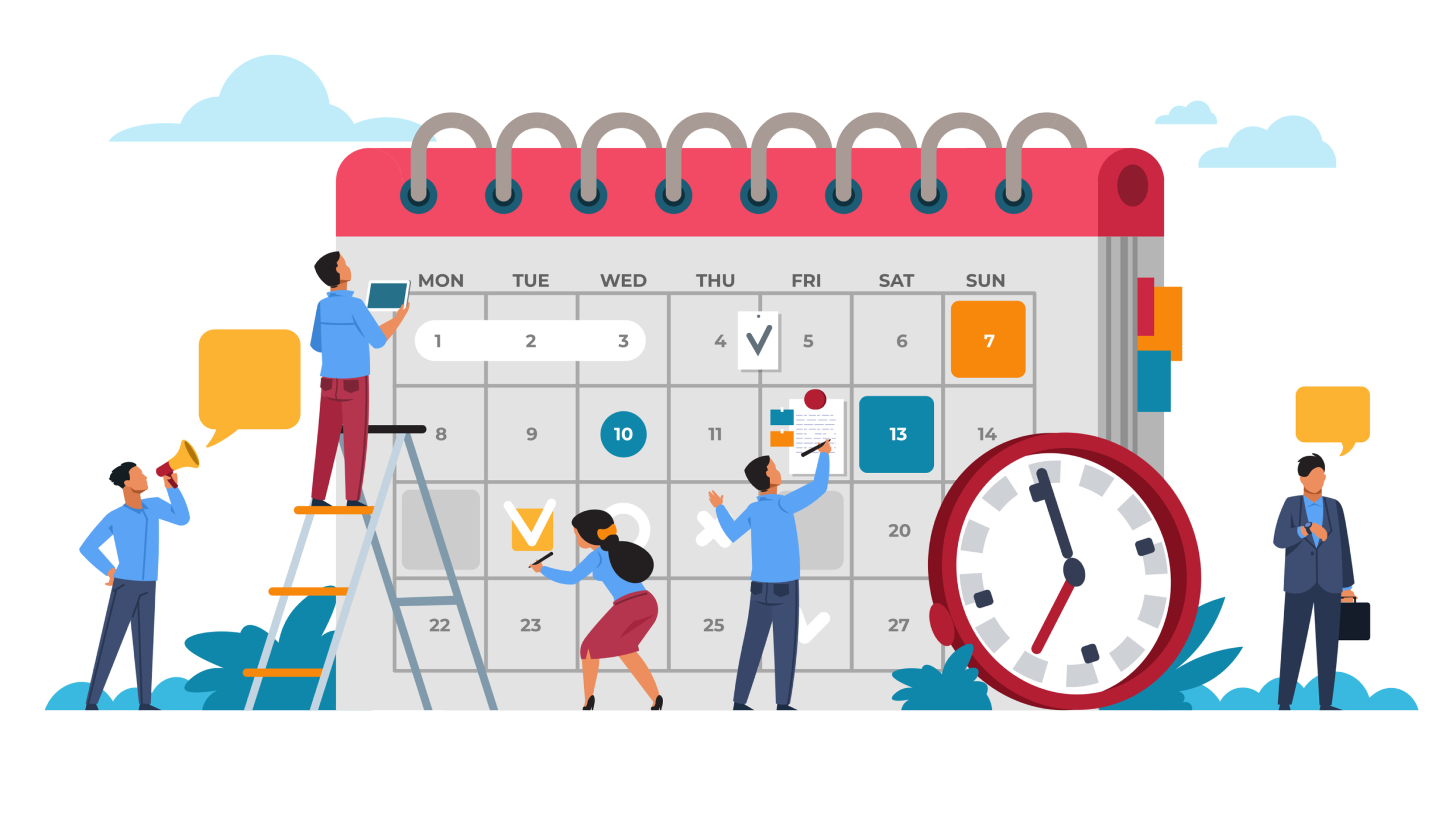 People,Planning,Concept.,Entrepreneurship,And,Calendar,Schedule,Planning,With,Filling