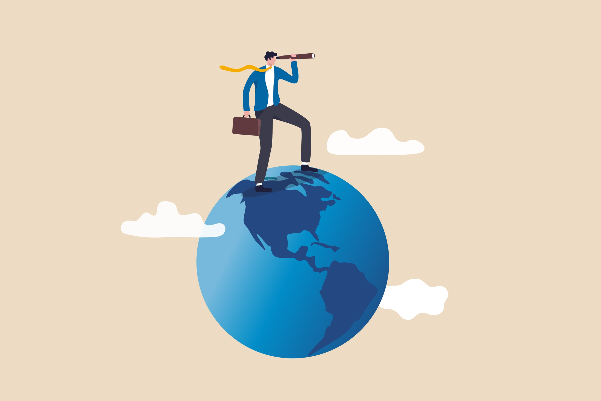 Globalization,,Global,Business,Vision,,World,Economics,Or,Business,Opportunity,Concept,