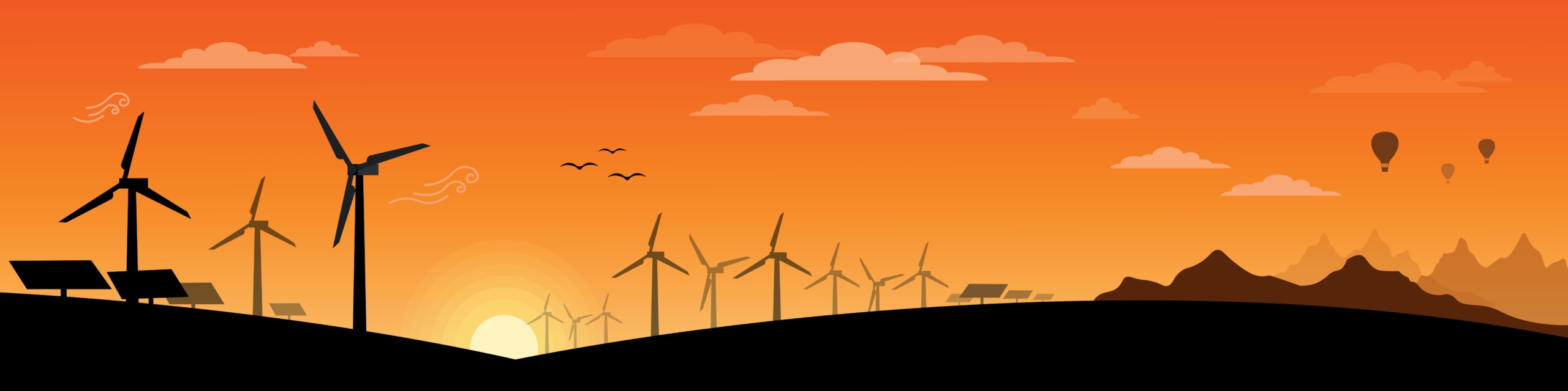Renewable,And,Eco,Friendly,Energy,Concept,Vector,Banner,Vector,Flat